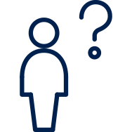 Icon of a question