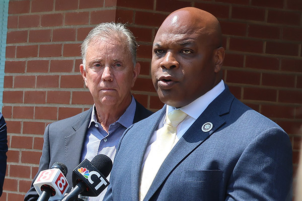 Governor Lamont and Commissioner Higgins