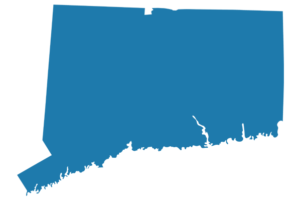 Connecticut map