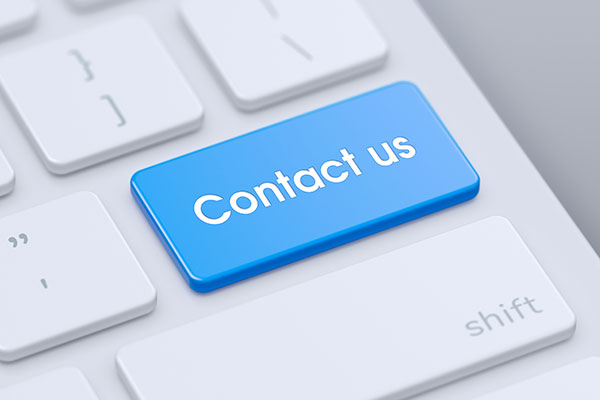 laptop with Contact Us button