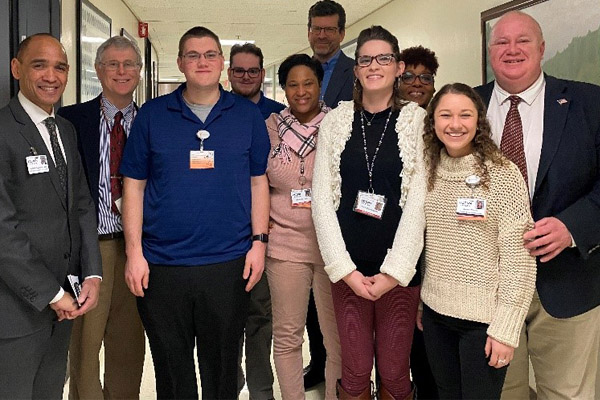 DDS and Representative John Hampton of the 16th district recently had the pleasure of touring the Project SEARCH site at UConn Health with provider agency The Arc of the Farmington Valley Inc (FAVARH).