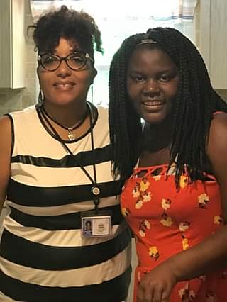 Amber Burke, DDS Director of Employment and Days Services and Edeline Eddy