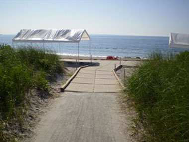 Camp Harkness Accessible Boardwalk to the Beach