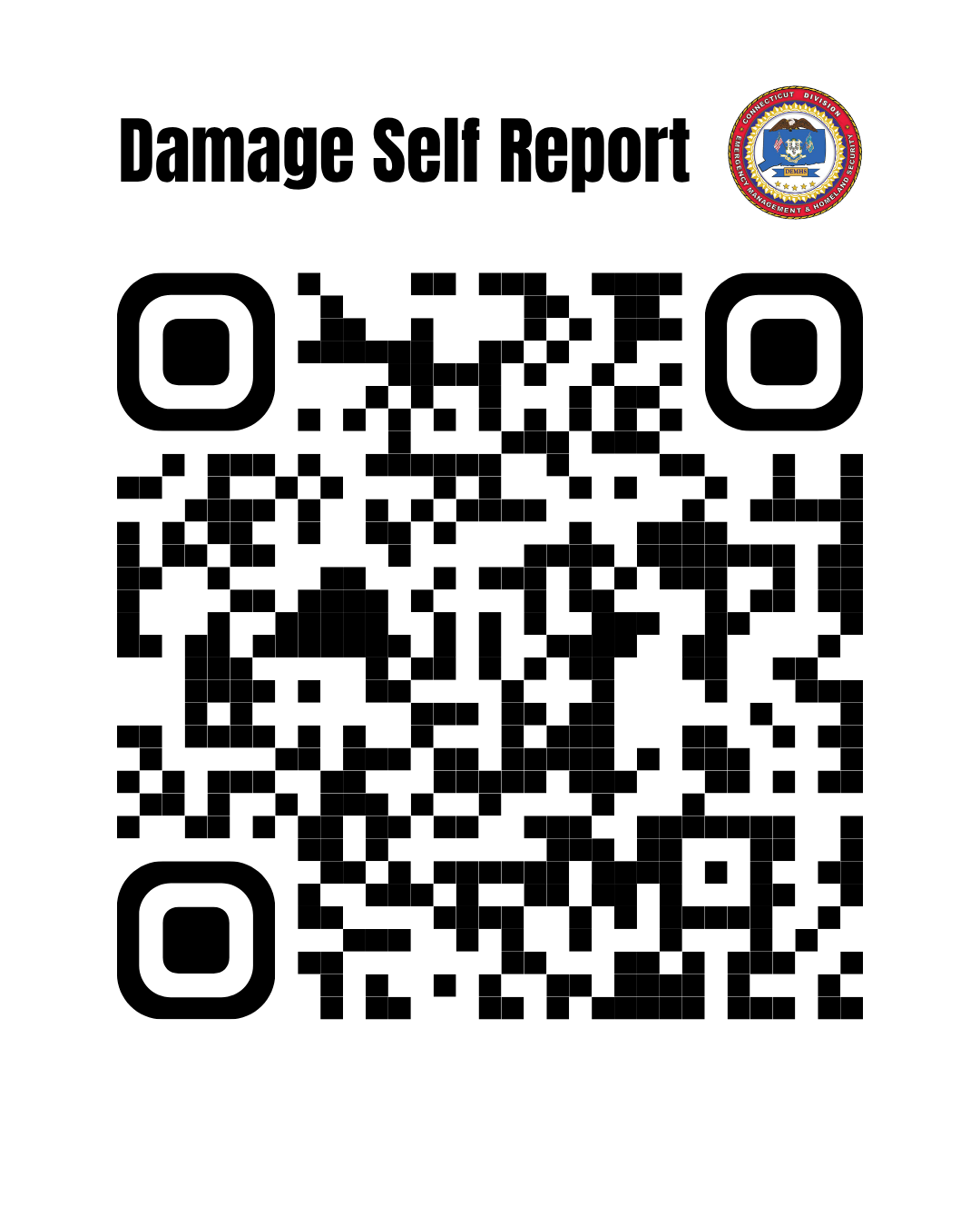 QR Code for Crisis Track Link: https://crisistrack.juvare.com/public/CTDEMHS/request.html