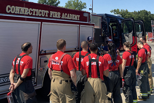 Firefighters recruits.