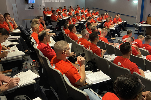 Students at the Fire Academy.