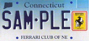 Ferrari Club of America Plate