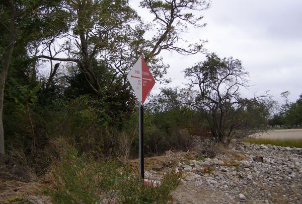 shellfishing sign