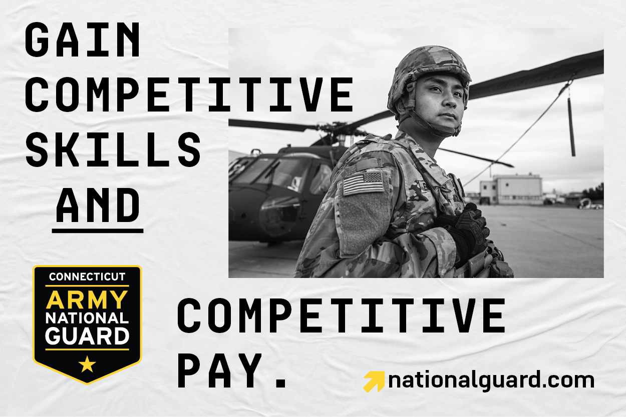 The Connecticut Army National Guard is Hiring.