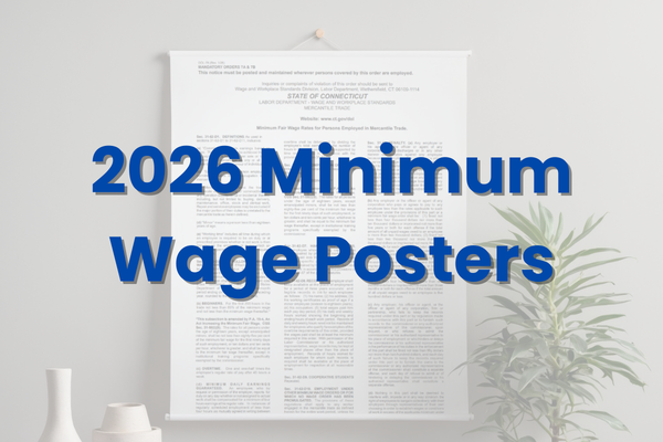 Wage Poster hanging in office