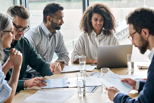 Group of Workers in Office