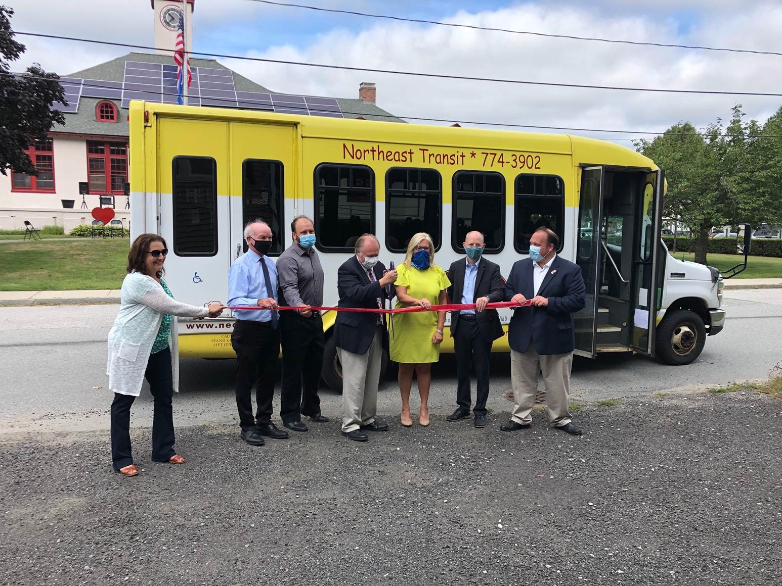 Plainfield Bus Service Ribbon Cutting