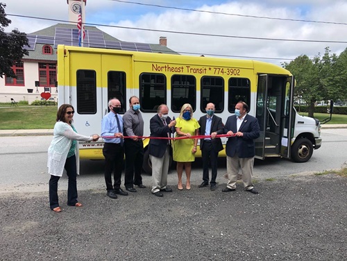 Plainfield Bus Service Ribbon Cutting