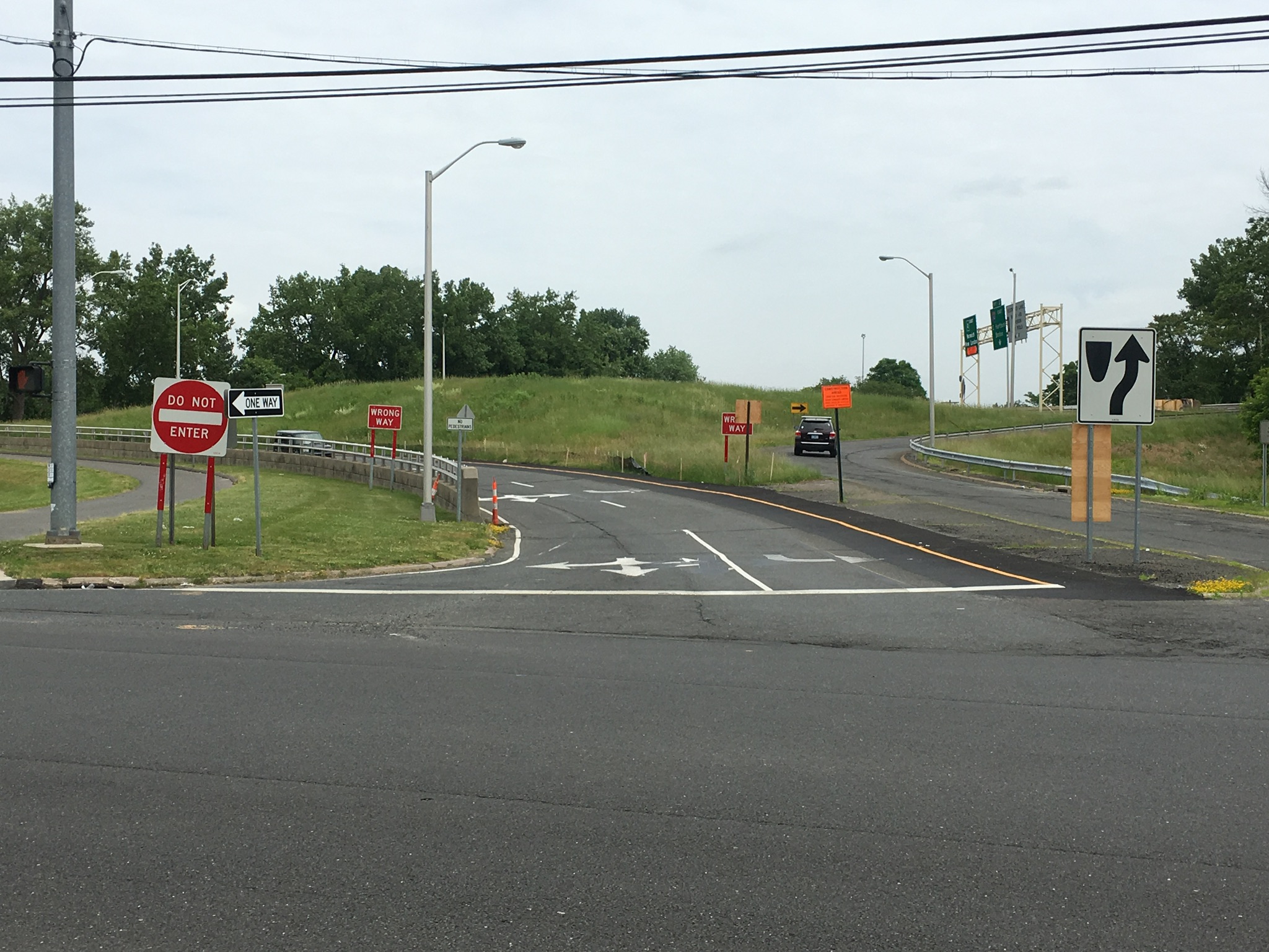 East Hartford Bridge 02369 6-7-18, Pitkin off ramp widening