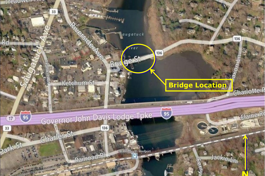 Cribari Bridge Route 136 in Westport proposed project plan
