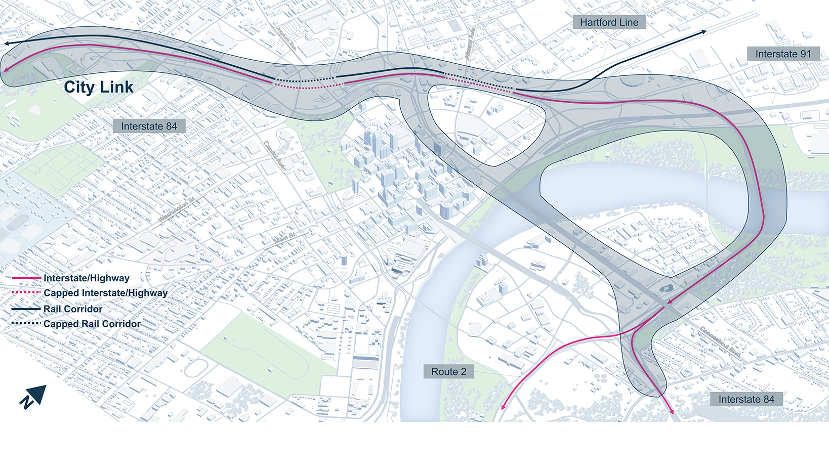 City link map graphic