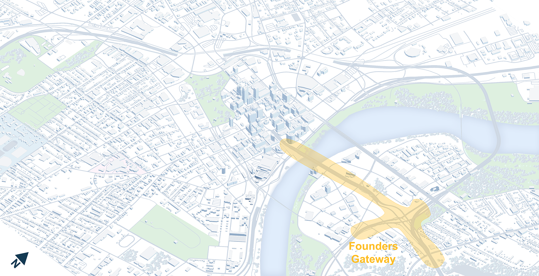 Founders Gateway map image