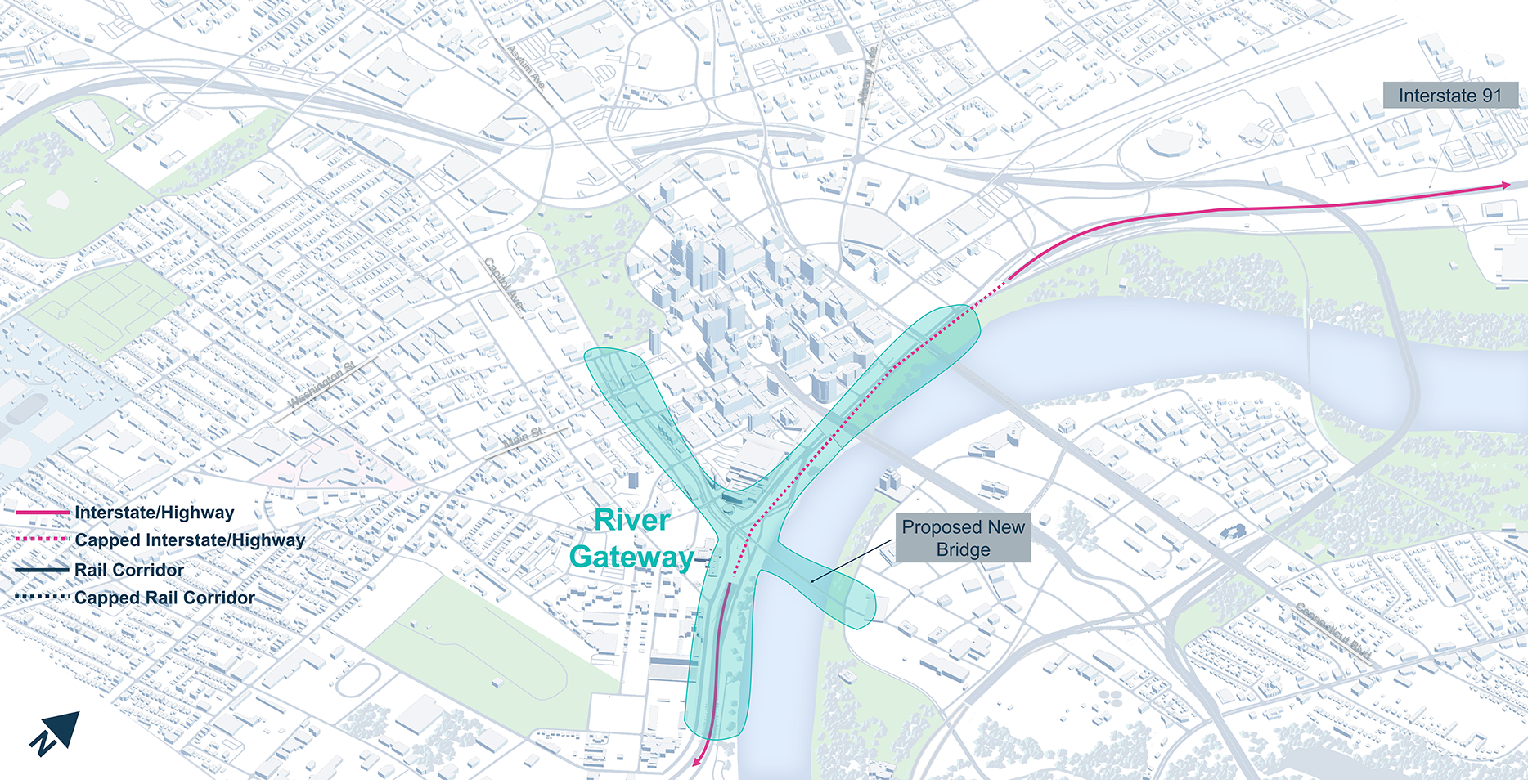 River gateway map image