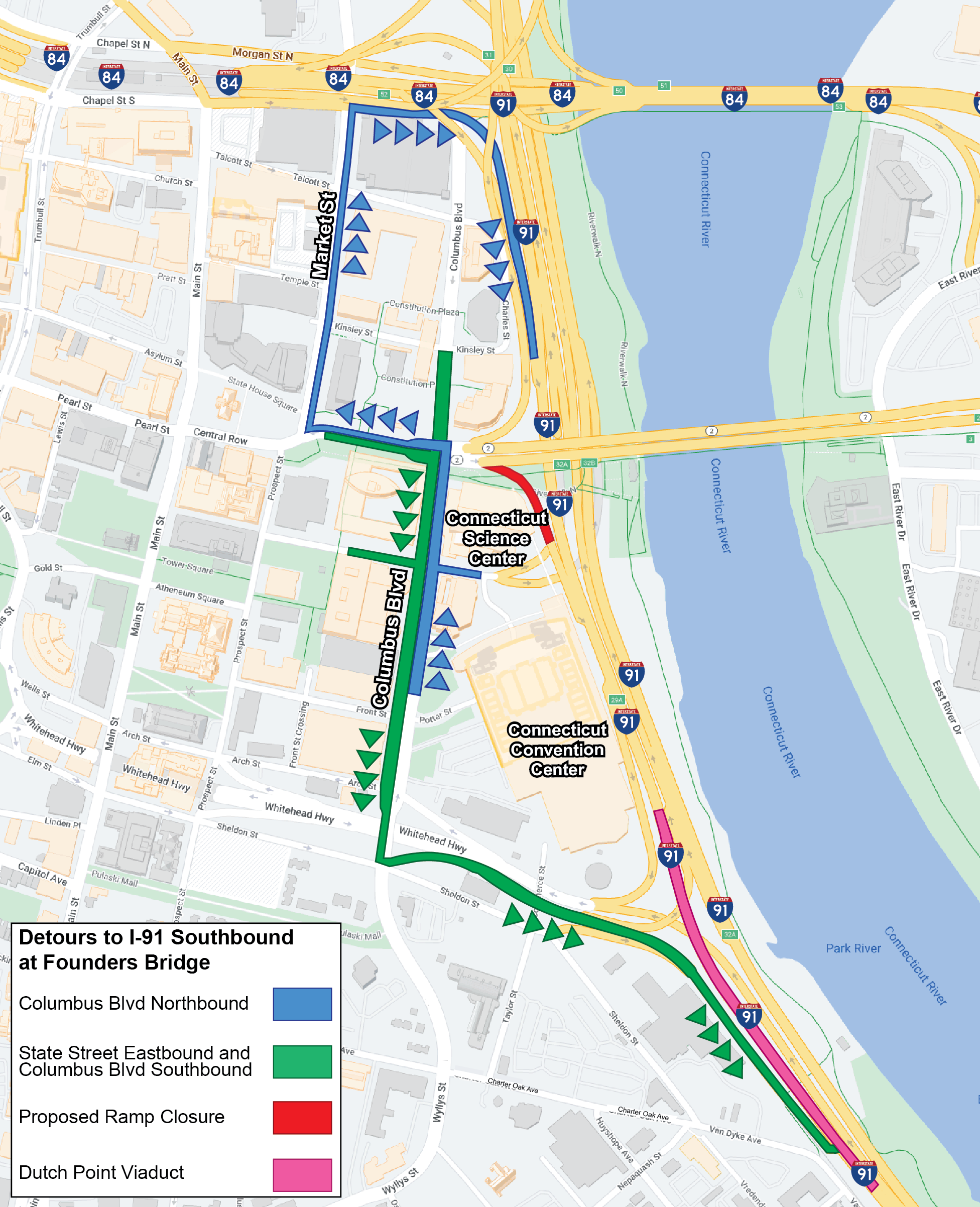 Detour Map