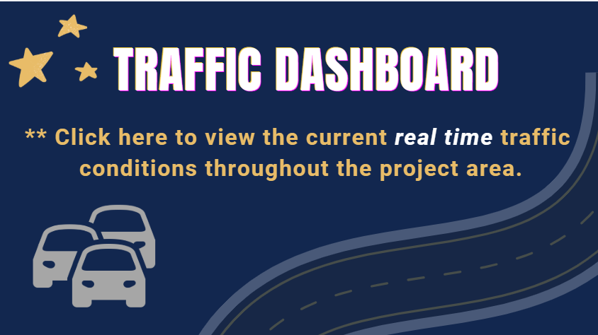 Traffic Dashboard – View current real-time traffic conditions throughout the project area