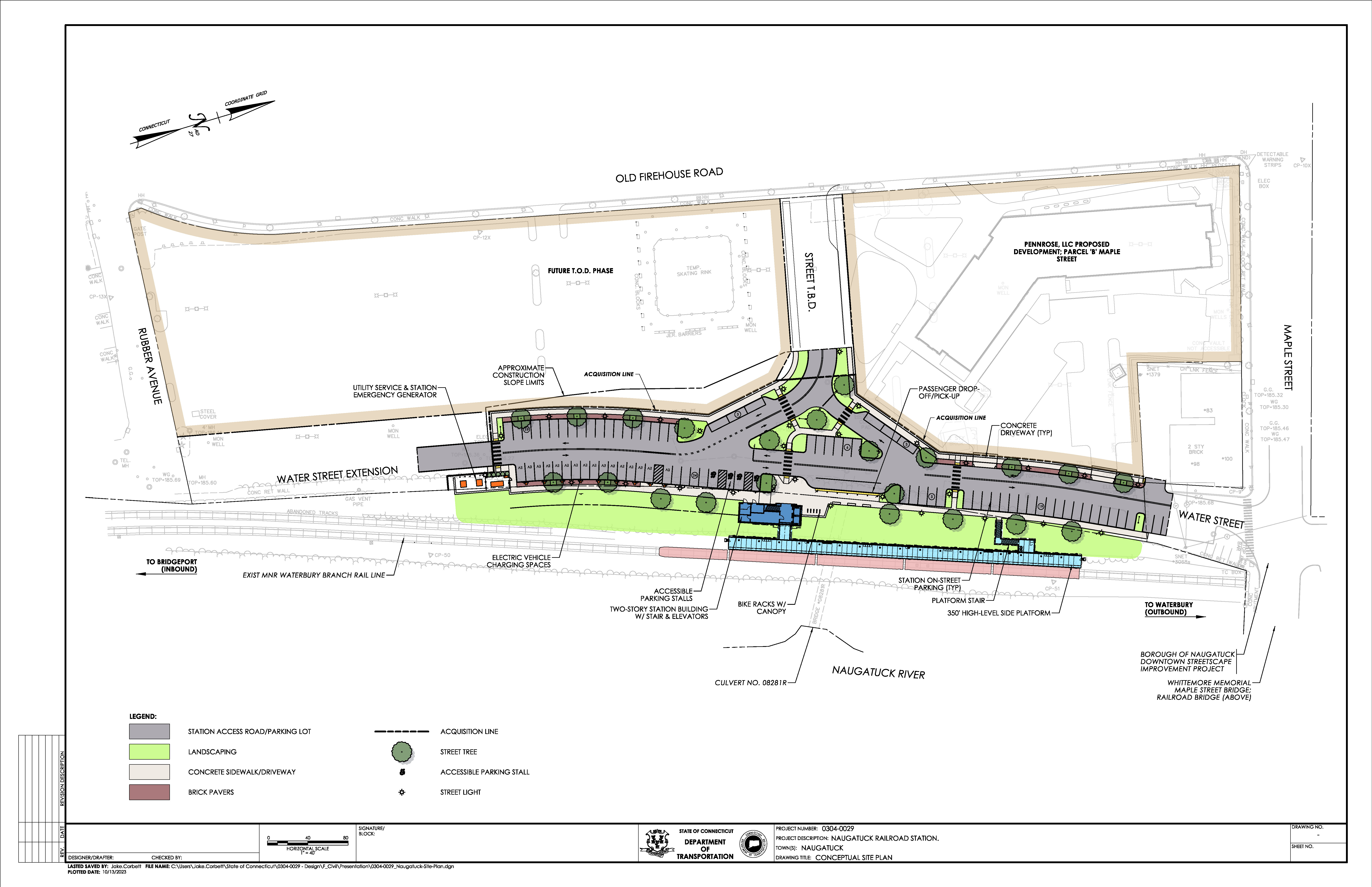 view the site map of the Naugatuck station