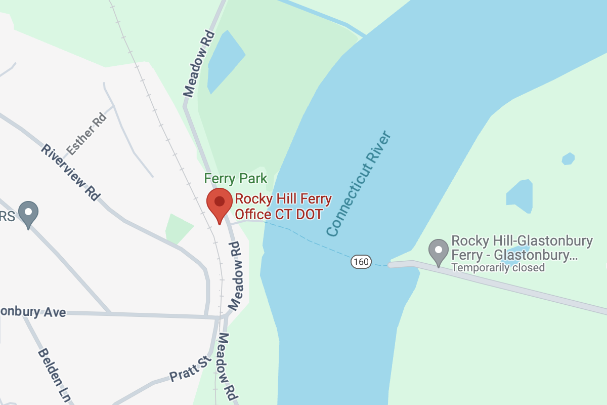 Rocky Hill Ferry Map location in google maps
