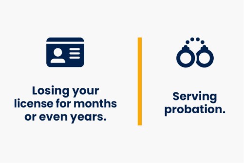 driving high penalties includes loosing your license for months or even years as well as serving probation