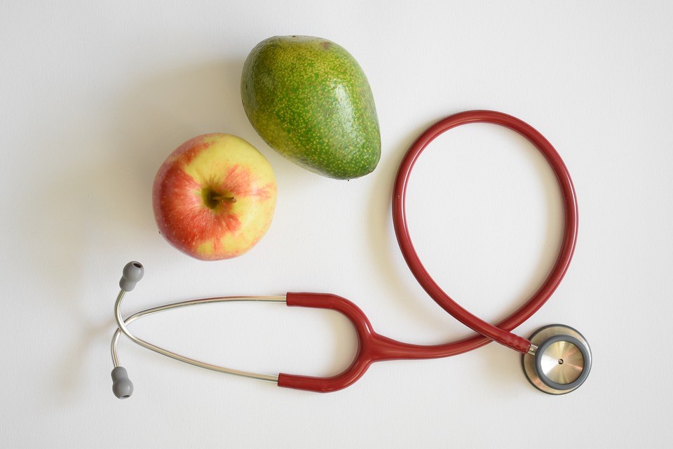 Fruit and stethescope