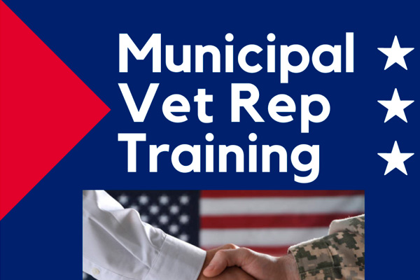 Municipal Vet Rep Training poster