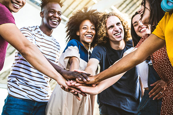 young people working together