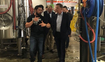 Governor Lamont touring Tribus