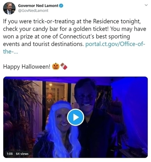 Tweet from Governor Lamont