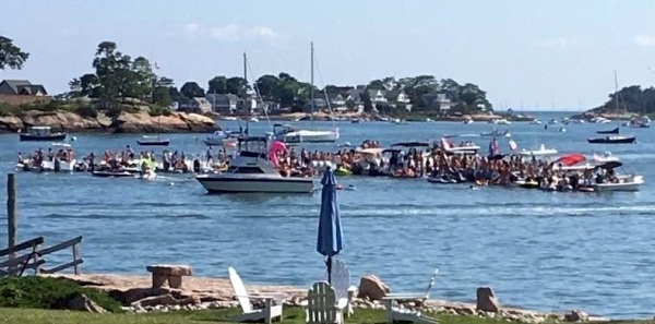 A gathering of a significant number of young adults seen recently in Stony Creek.