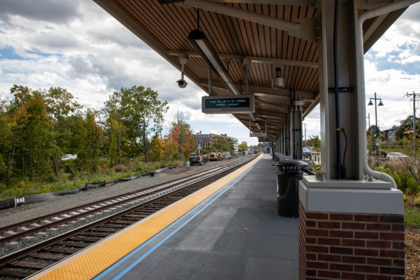 Platform at the Windsor Locks Train Station