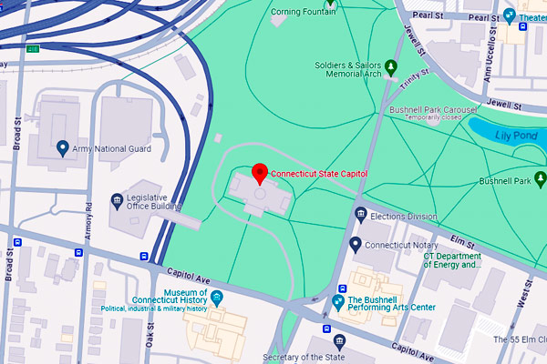 Office of Lt. Governor location map