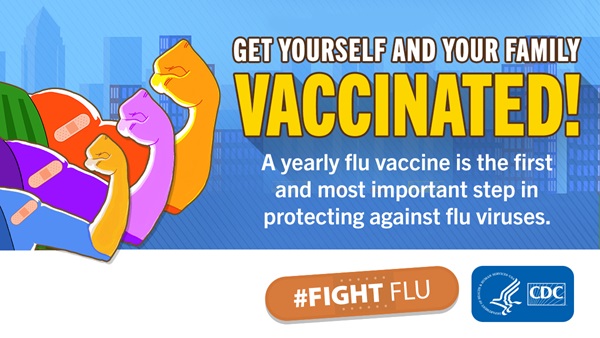 Get yourself and your family vaccinated! #FIGHTFLU