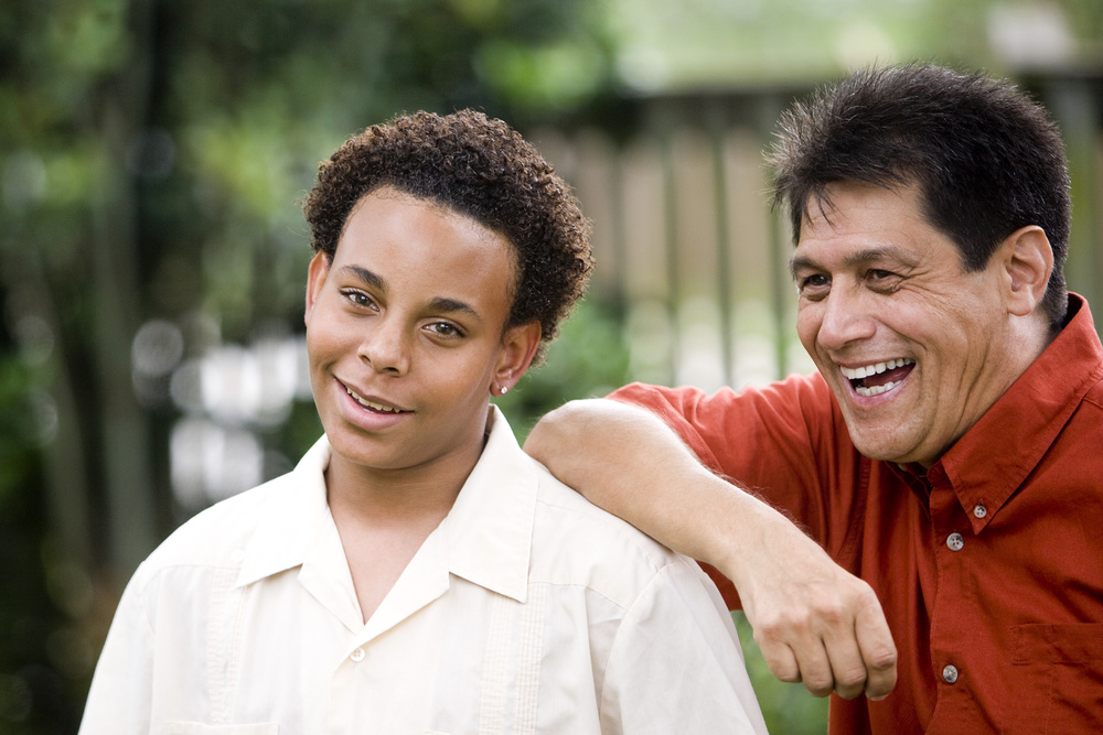 Picture of Man and Young Man Smiling