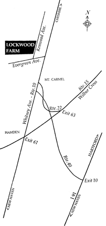 Map to Lockwood Farm, Hamden