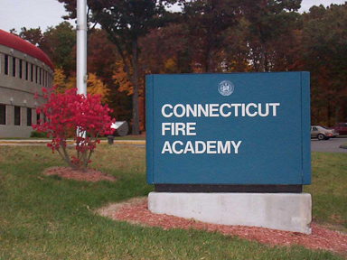 picture of the sign in front of the 
CT Fire Academy