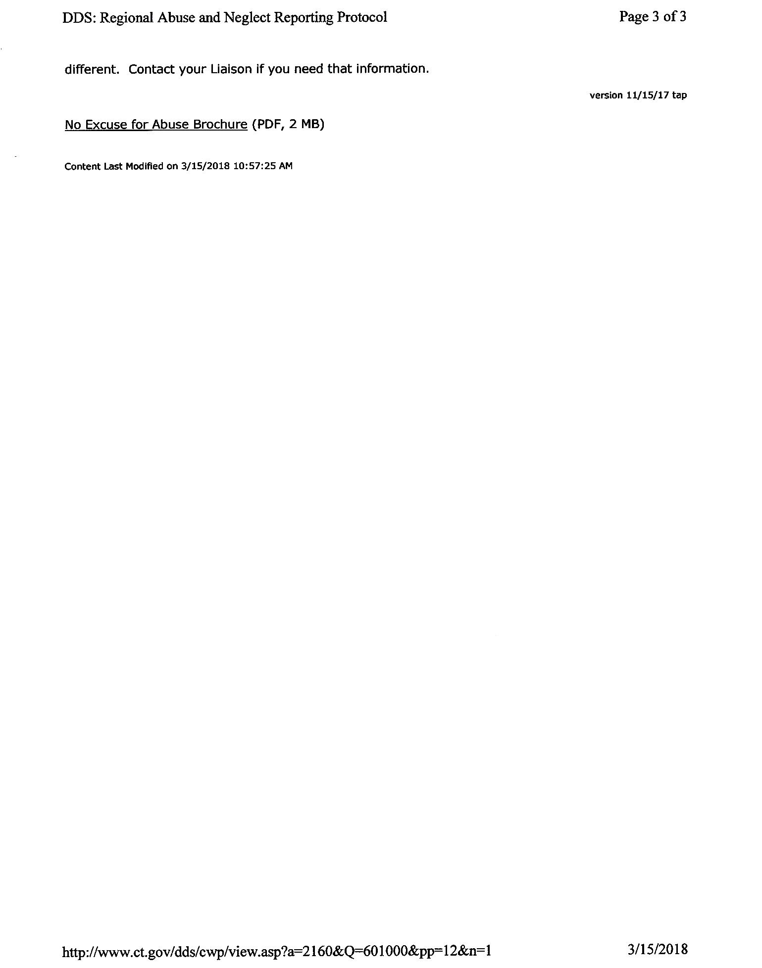 Department of Developmental Services Regional Abuse and Neglect Reporting Protocol - Page 3