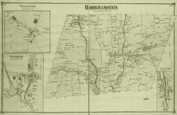 old map of barkhamsted