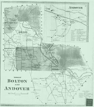 old map of bolton and andover