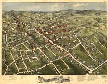 old map of danbury
