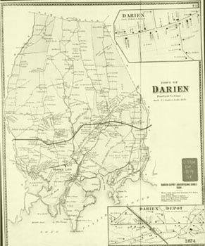 old map of darien