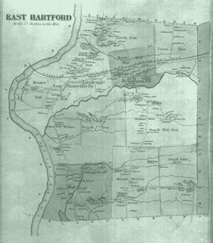 old map of east hartford