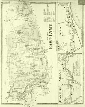 old map of east lyme