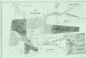 old map of ellington
