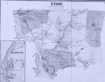 old map of lyme