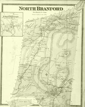 old map of north branford
