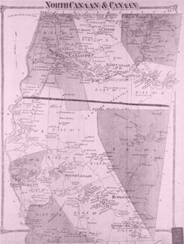 old map of canaan and north canaan
